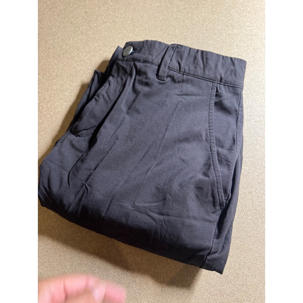 Macade Golf Mens Slim Fit Joggers Charcoal Grey Zipper Ankle Pants Size 32 Reg